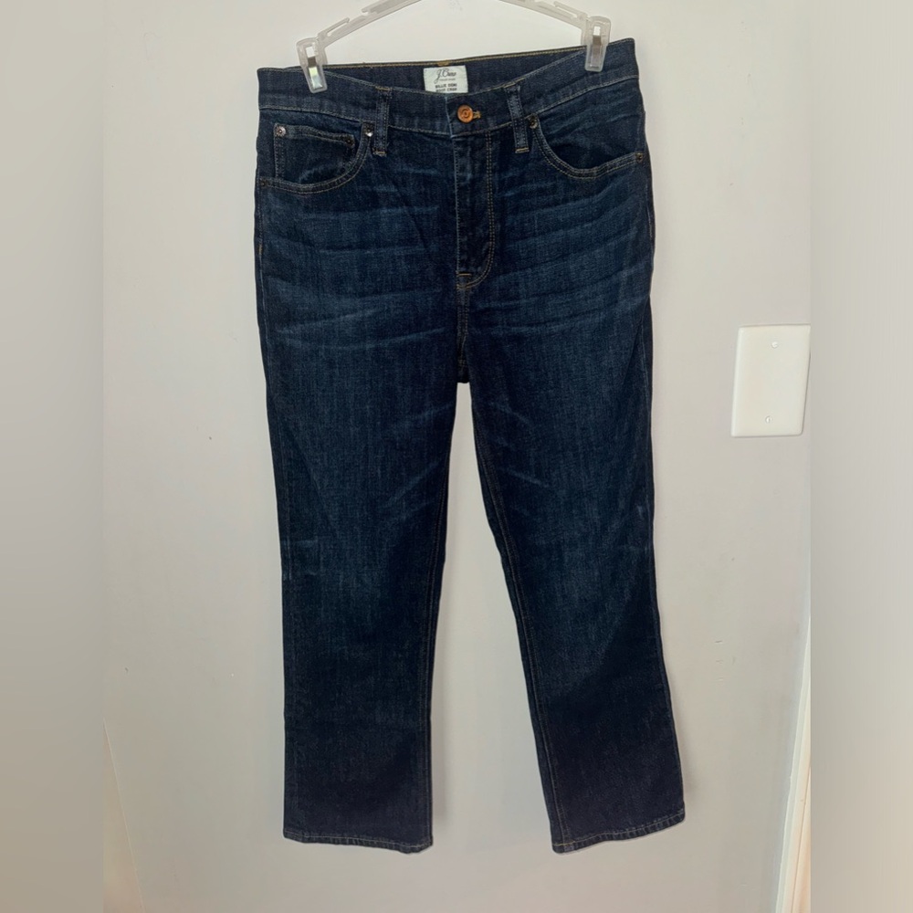 J Crew Billie Demi boot crop jeans.